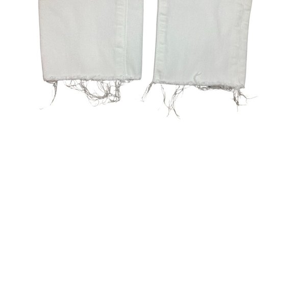 Aritzia Denim Forum The Lola High Rise Skinny Crop White Jeans size 27 - Picture 6 of 6